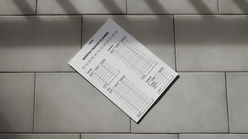 monthly budget planner family finance planner
